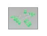 art.R352  LED verdes difusos 5mm (confeccin 10 piezas)